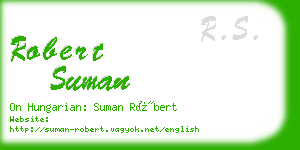 robert suman business card